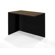 Bestar Pro-Concept Return Table in Milk Chocolate Bamboo and Black