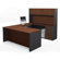 Bestar Prestige U-Shaped Desk Office Suite with Hutch