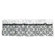 Trend Lab Versailles Window Valance in Black and White