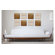 RS Furnishings Pura Vida I Off The Grid Teak Panel in Natural with 18kt Gold Grid