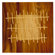 RS Furnishings Pura Vida I Shock Wave Teak Panel in Natural with Insert and Gold Waves