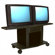 Avteq Acero Series 32" Tall Metal Cart - Holds up to two 32" monitors