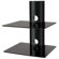 Ready Set Mount Monte Carlo Dual Wall-Mount Shelf System in Hi-Gloss Black