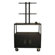 Vutec 27 - 50" Flat Panel Cart with Cabinet, Adjustable 44" and 4 Outlets