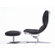 Spinnaker Leather Ergonomic Recliner and Ottoman