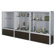 Claridge Products Premiere Freestanding Display Case with Wood Floor Base
