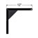 Claridge Products 12" Non-Adjustable Screen Mounting Brackets (pair)