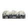 Vickerman Co. Floral Artificial Potted Premium Mini Hydrangea in White (Set of 3)