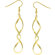 J Goodin Gold-Tone Cubic Zirconia Drop Earrings
