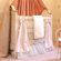 Petit Tresor Petit Ange Crib in Beige with Real Gold Leaf
