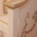 Petit Tresor Petit Ange Crib in Beige with Real Gold Leaf