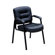 Boss Office Products Leather Guest Chair with Polished Steel Legs