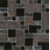 Surfaces Elida Glass 12" x 12" Mosaic in Onyx Slate
