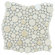 EliteTile Posh 11-1/4" x 12" Bubble Porcelain Mosaic Wall Tile in Almond