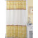 Carnation Home Fashions Caroline 100% Polyester Fabric Shower Curtain