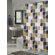 Carnation Home Fashions Metro Extra Long Fabric Shower Curtain