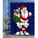 Carnation Home Fashions Up on the Rooftop Fabric Holiday Shower Curtain