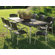 Nardi Maestrale 220cm Table with optional Musa Chairs Set in Coffee