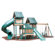 Kidwise Congo Monkey Playsystem #4 with Swing Beam in Green / Brown