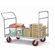 Raymond Products Heavy Duty Platform Truck, Quiet Poly Casters, 2 Fixed and 2 Swivel, 1 Push Handle and 1 End Handle