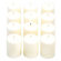 Light In the Dark White Unscented Votive Candles - Set of 36