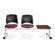 OFM Stars and Moon Three Chair Beam Seating with Table