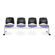OFM Stars and Moon Four Chair Beam Seating