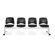 OFM Stars and Moon Four Chair Beam Seating