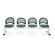 OFM Stars and Moon Four Mesh Beam Seating