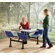 OFM Group/Cluster Table and Chairs Picnic Table with Stainless Steel Top