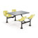 OFM Group/Cluster Table and Chairs Picnic Table with Stainless Steel Top