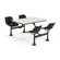 OFM 24" x 48" Group/Cluster Table and Chairs with Laminate Tops