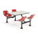 OFM Group/Cluster Table and Chairs 65" x 48" Picnic Table