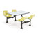 OFM Group/Cluster Table and Chairs 65" x 48" Picnic Table