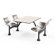 OFM Group/Cluster Table and Chairs 65" x 48" Picnic Table