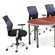OFM AirFlo Back Series Executive Chair with Brushed Metal Accents