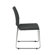 Office Star Products Straight Leg Stack Chair with Plastic Seat and Back, Black, 28 Pack, Ships with Dolly
