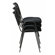 Office Star Products Work Smart Armless Stacking Chair in Black (Set of 4)