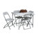 Office Star Products 5 Piece Folding Set