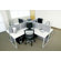 Office Star Products Box Office Typical Three Configuration Computer Workstation