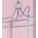 Powell Furniture Princess Rebecca Twin Size Canopy Bed in Sparkle Silver