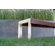 Modern Outdoor Etra Small Wood and Stainless Steel Picnic Bench