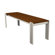 Modern Outdoor Luma Aluminum and Wood Picnic Bench