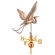 Good Directions Signature Size Large Blue Heron Weathervane in Polished