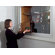 Marsh Series 70 Recessed Hinged Glass Door Trophy Cases - Burlap Fabric