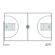 Marsh Magnetic Dry-Erase Coaching Aides Mat - Basketball