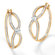 Palm Beach Jewelry Cubic Zirconia Inside - Out Hoop Pierced Earrings