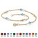 Palm Beach Jewelry Birthstone Beaded Ankle Bracelet