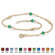Palm Beach Jewelry Birthstone Beaded Ankle Bracelet