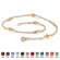 Palm Beach Jewelry Birthstone Beaded Ankle Bracelet